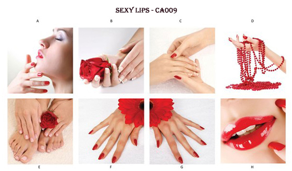 Canvas Sexy Lips - Set of 8 pcs